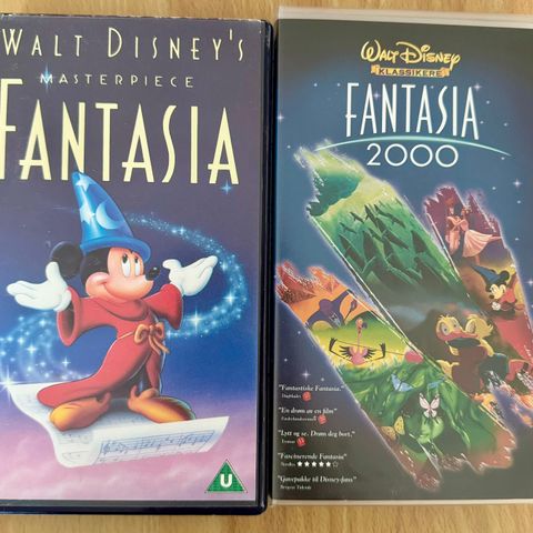 Fantasia & Fantasia 2000 vhs