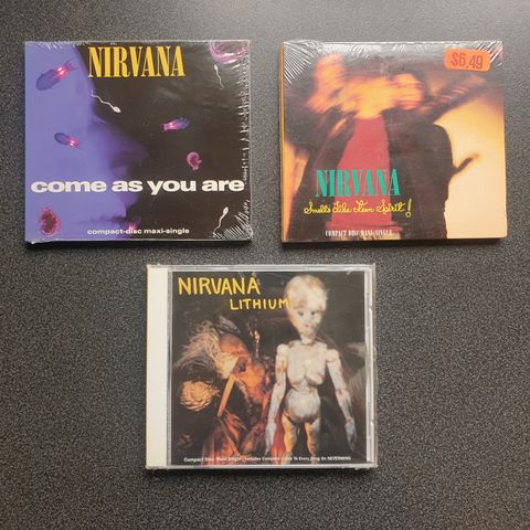 Nirvana CD singler - fortsatt forseglet