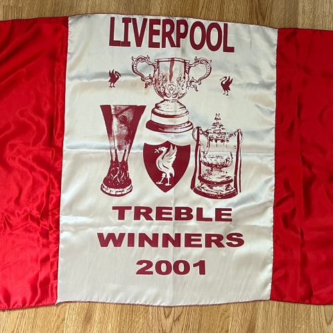 Liverpool Flagg Treble Winners 2001