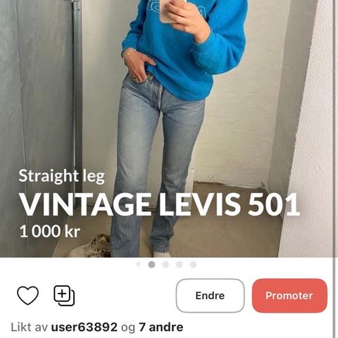 vintage Levis 501