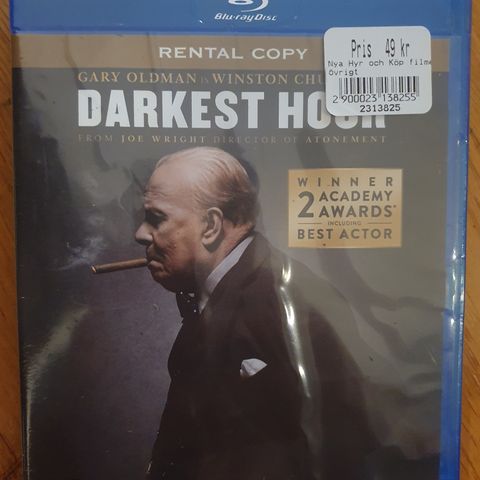 DARKEST HOUR  I PLAST  Utleie film