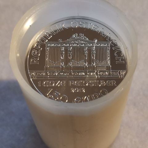 1 tube 2012, Wiener Philharmoniker, 1 oz, 999 sølv.