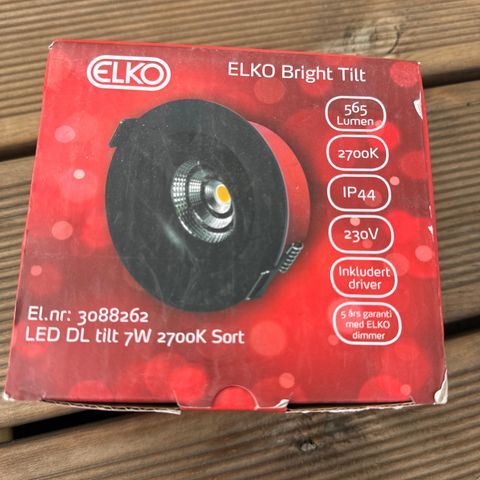 ELKO BRIGHT TILT DOWNLIGHTS SVART