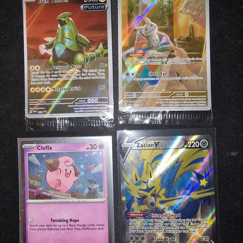 Pokemon kort - 4 Black star promos, 2 SEALED fra SVP og SWSH