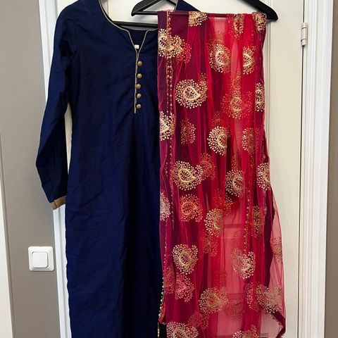 Indisk/pakistansk kurta med dupatta