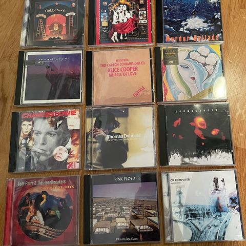 Diverse pop/rock cd’er selges (Pink Floyd, Nick Cave, Tom Petty, Deep Purple)
