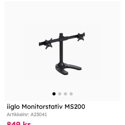 Iiglo monitorstativ MS200 - uåpnet