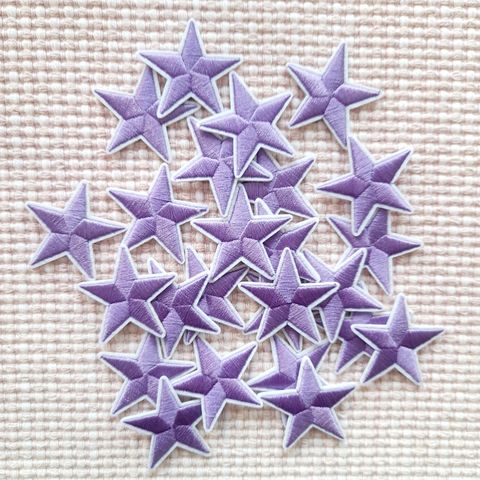 25 stk lilla stjerne strykemerker selges samlet