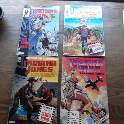 INDIANA JONES. MARVEL. NORSK SEMIC. 7 STK. 100KR.