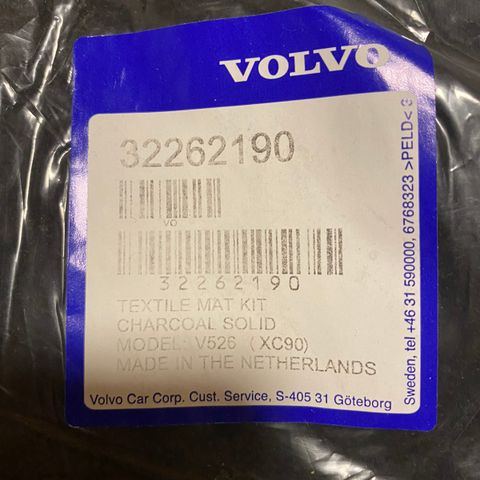 Tekstil matte Volvo XC 90