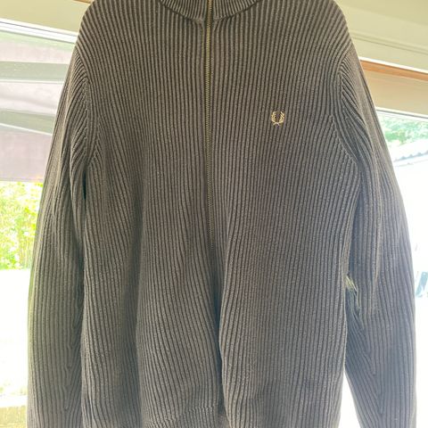 Fred Perry knitted zip cardigan size L