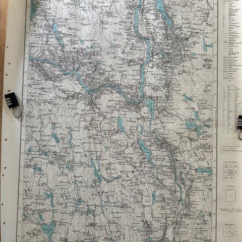 Tysk krigskart - Kongsvinger - Brandval - Eidskog - Galterud -