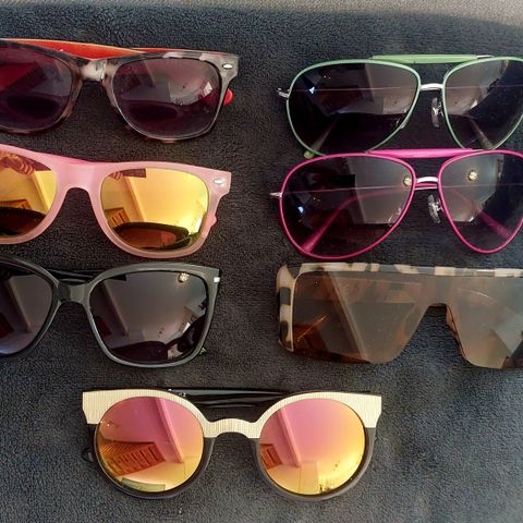 7 stk solbriller til dame