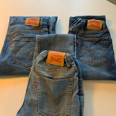3 stk Levis’s jeans til gutt/ungdom 12-14-16 år