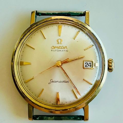 Omega Seamaster Automatic 14770 fra 1962.  Gull og stål