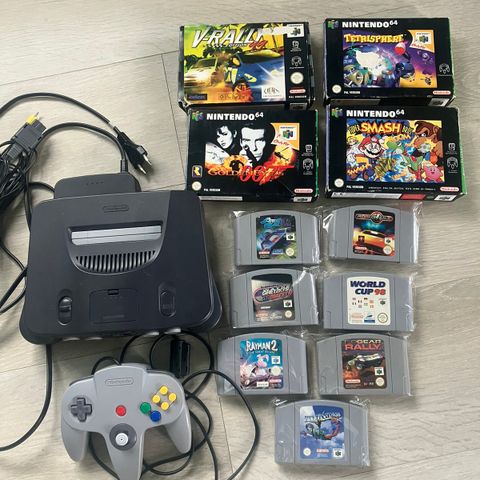 Nintendo 64 med 11 spill selges