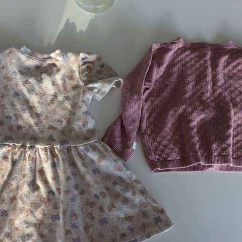 Snuppesøt kjole fra hust and claire + 2 hårbånd+ newbie cardigan