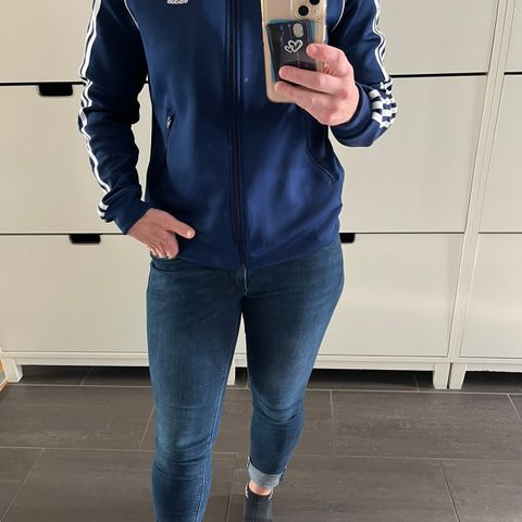 Adidas firebird zip up treningsjakke str small