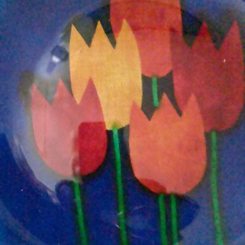 Tulipanfat fra Steninge Slott + 2 lysestaker