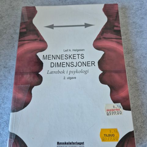 Menneskets dimensjoner - Lærebok i psykologi