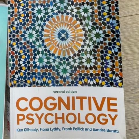 Cognitive Psychology Gilhooly et al