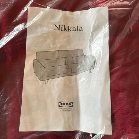 Nytt trekk til Nikkala IKEA sofa