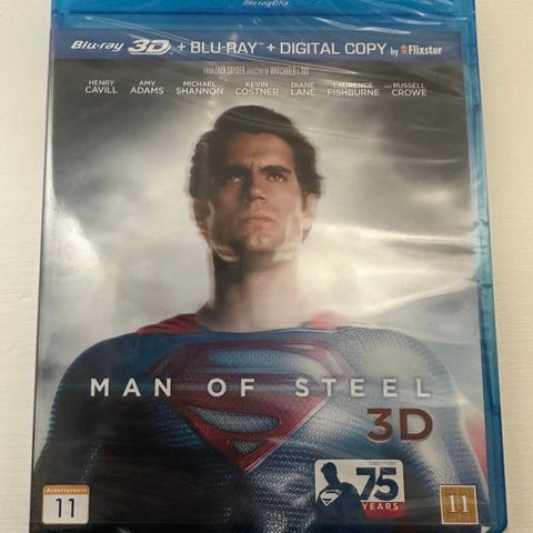 Man of steel - Blu ray. Forseglet.