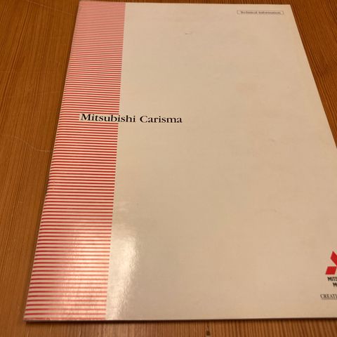 BILBROSJYRE - MITSUBISHI CARISMA TECHNICAL INFORMATION - 1995