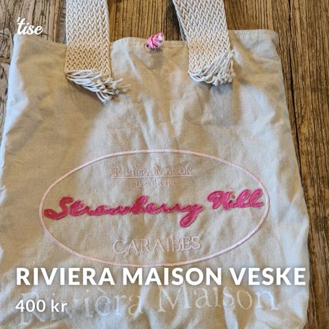 Superfin veske fra Riviera Maison.