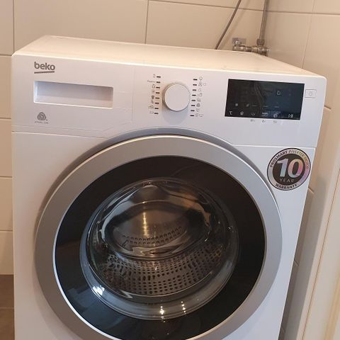 BEKO Vaskemaskin på 10kg+ med garanti - Selges kr. 2800,- Hentes Bryn Oslo