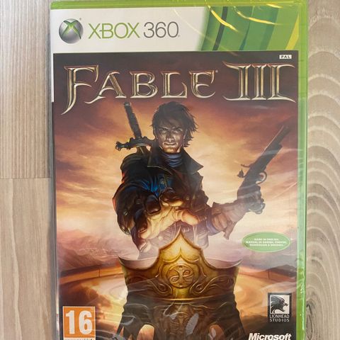 Fable III Xbox 360 - uåpnet i plast