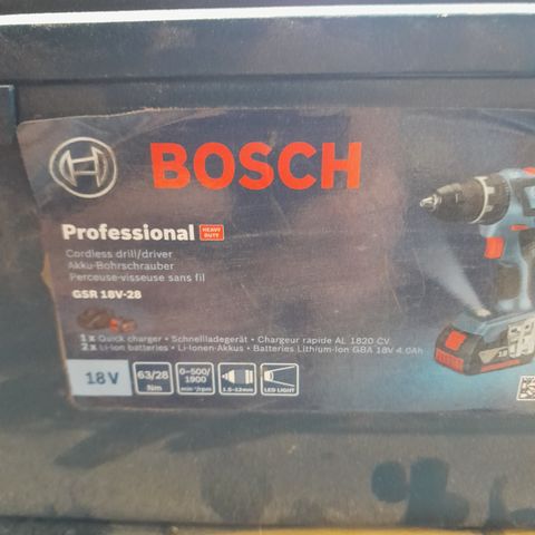 Ny og ubrukt bosch drill