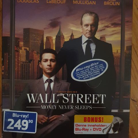 WALL STREET Slipcover BLU-RAY og dvd
