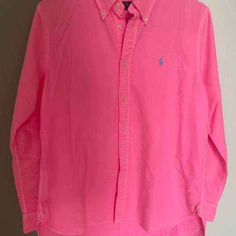 Ralph Lauren neonrosa skjorte