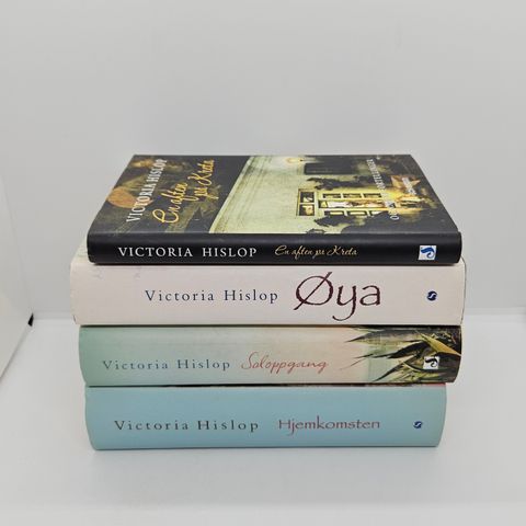 4 stk Victoria Hislop hardcover bøker