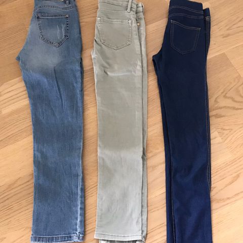 Pent brukte jeans str 134/140