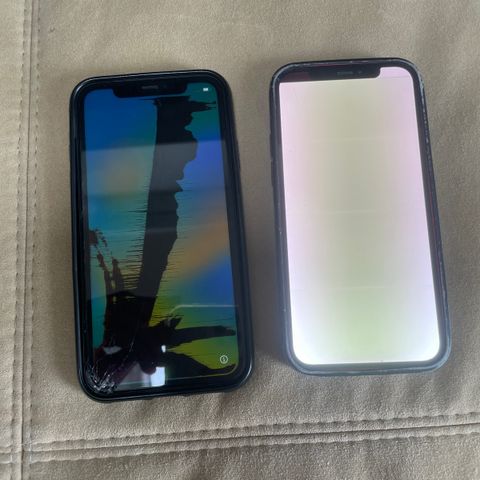 2 defekte iPhones selges