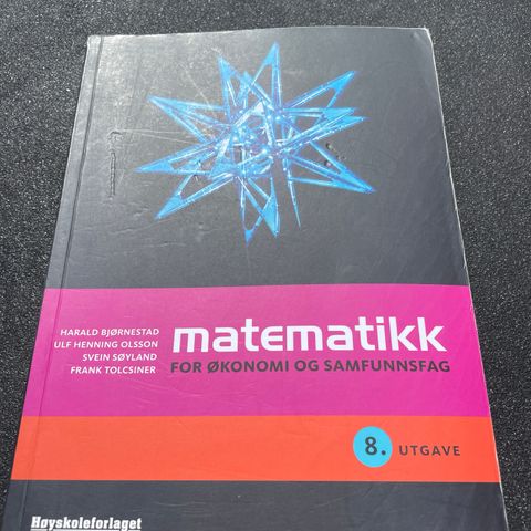 Matematikk for økonomi og samfunnsfag