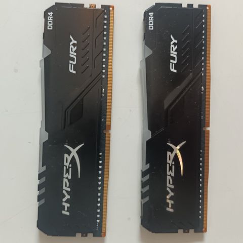 16 GB HyperX Fury Ram 3733MHz DDR4,  RGB - Dimm