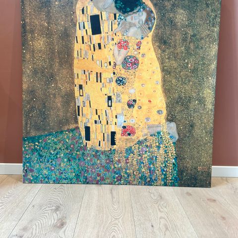 Lerretsbilde Kysset av Gustav Klimt