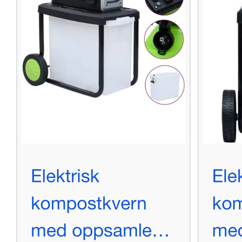 Viking elektrisk kompostkvern/kompostkvern