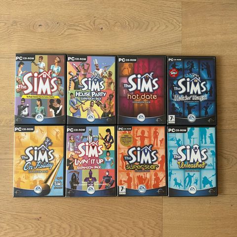 The Sims 1 med 7 utvidelsespakker (PC)