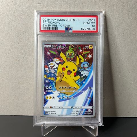 PSA 10 - PIKACHU  001/S-P  SWSH Pre-order Promo 🇯🇵