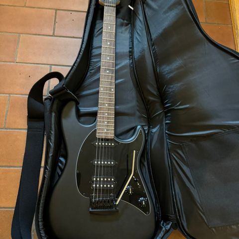 Sterling el-gitar svart matt