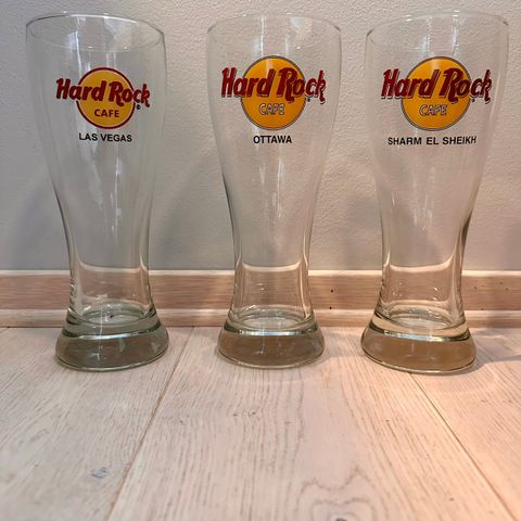 22 stk Hard Rock Cafe Glass