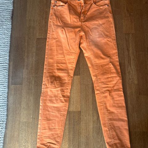 Orange/oransje Jeans | Dame - Size 40