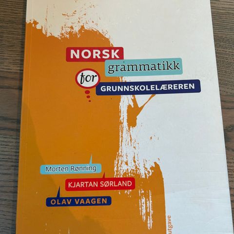 Norsk grammatikk for grunnskolelæreren