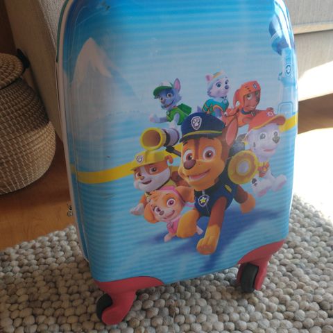 Paw patrol hardplast koffert med spinninghjul