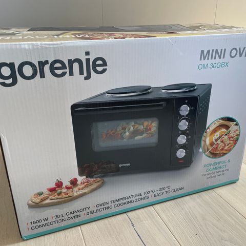 Gorenje Mini Oven OM30GBX 1600W 30L Cooking Stove