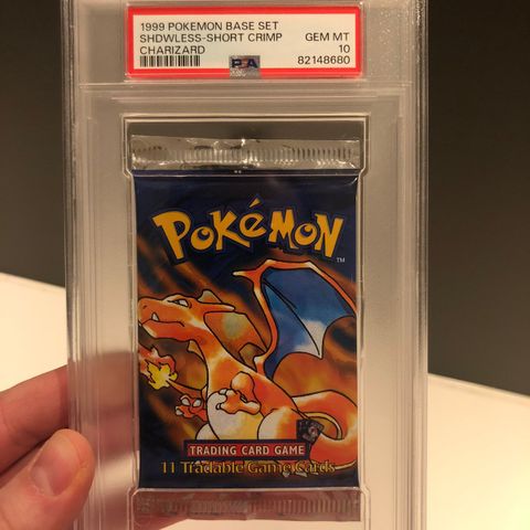 Pokemon - Base Set Shadowless boosterpakke - PSA 10